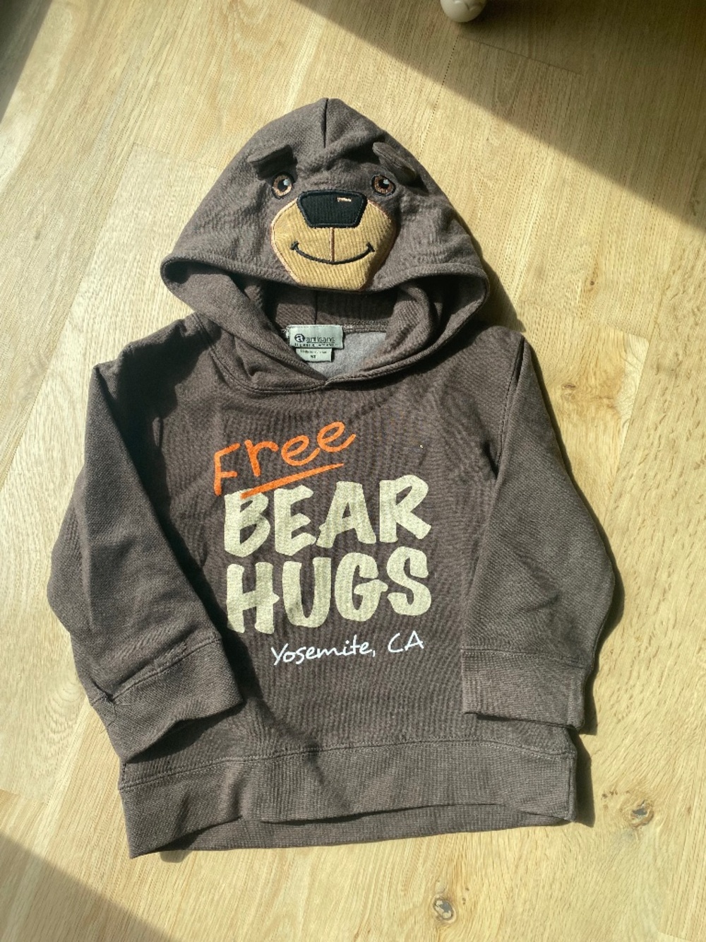 Free Bear Hugs Hoodie 5T